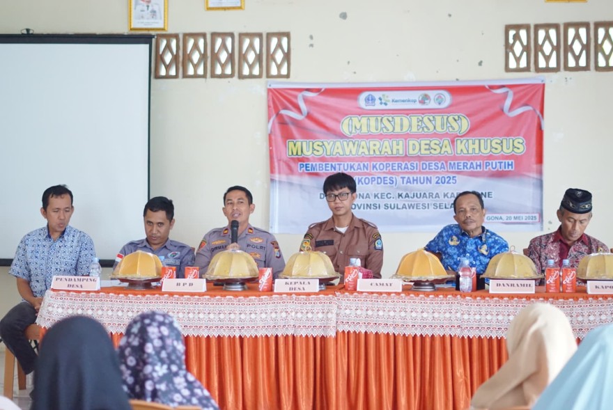 MUSDES PEMBENTUKAN KOPERASI MERAH PUTIH DESA GONA