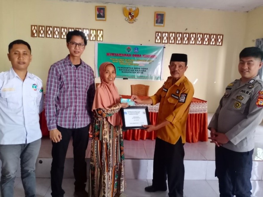 PENYALURAN BANTUAN LANGSUNG TUNAI DANA DESA (BLT DD) PERIODE JANUARI S/D MARET 2025 DESA GONA